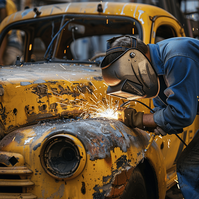 Precision Electric Car Body Repair: Unlocking Industry Sustainability