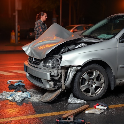 car crash damage