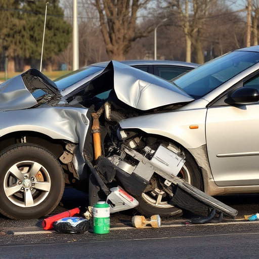 car crash damage