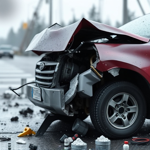 car crash damage