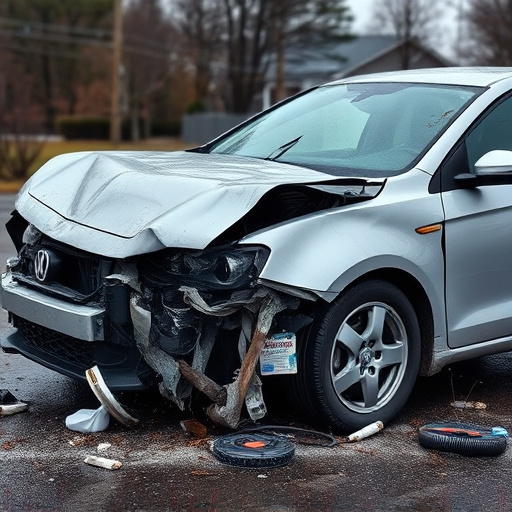 car crash damage
